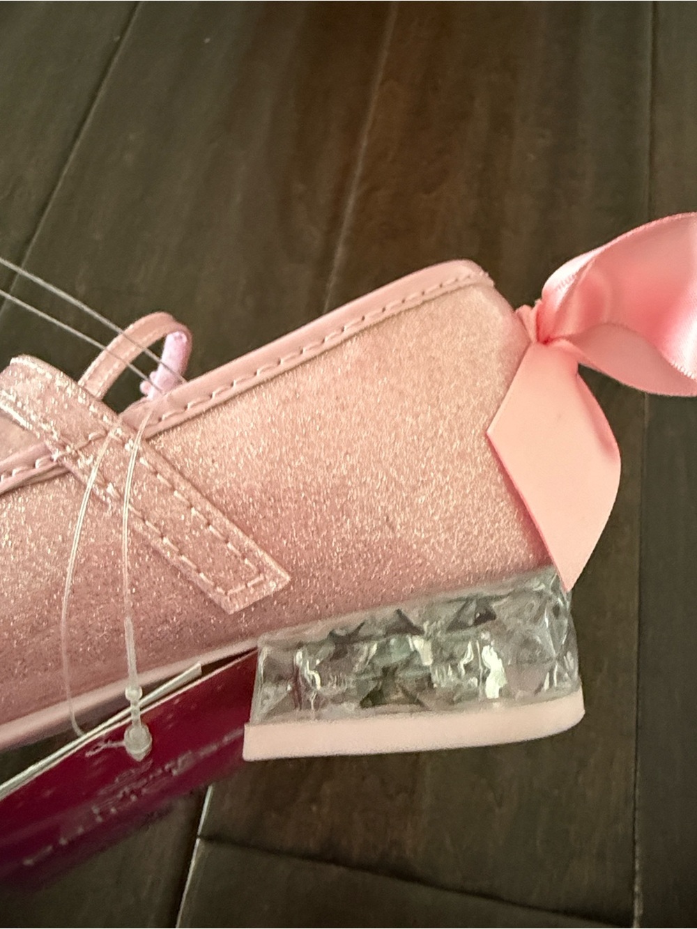 NWT Rare Disney Princess Girls Pink Sparkle Princess Light Up Mary Jane Shoes - Picture 10 of 12